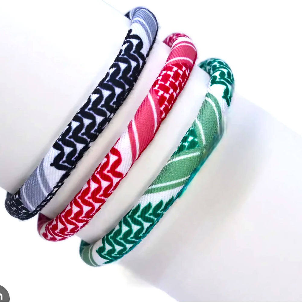 Palestinian Keffiyeh Bracelet handmade